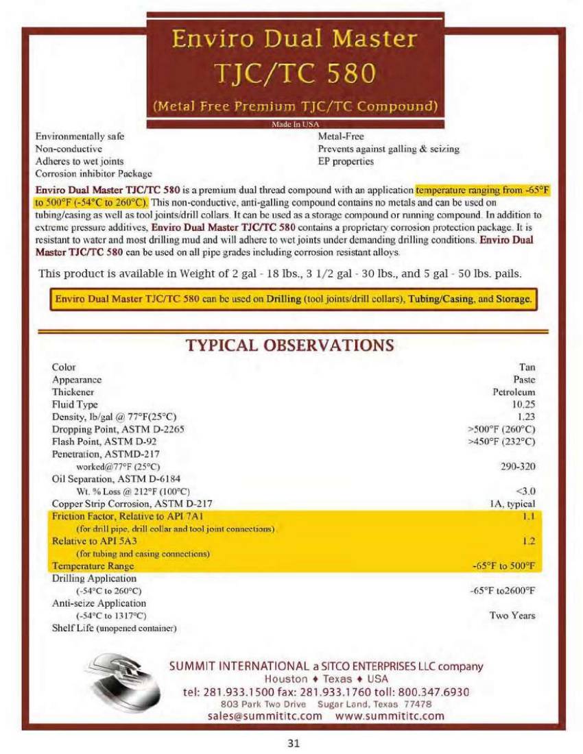 Enviro Dual Master TJC/TC 580 catalog spec sheet