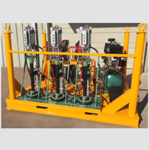 Summit Skid Unit Multiple High Pressure (15,000 PSI) — High Volume (140:1) grease pumps and compressor spec sheet