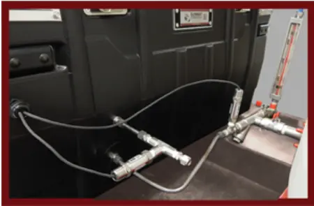 Air-vented heavy duty cargo box with lock protects the batteries, charger, Summit Master Controller Model# SMC-9000, and the radios with RS485/Modbus wireless link