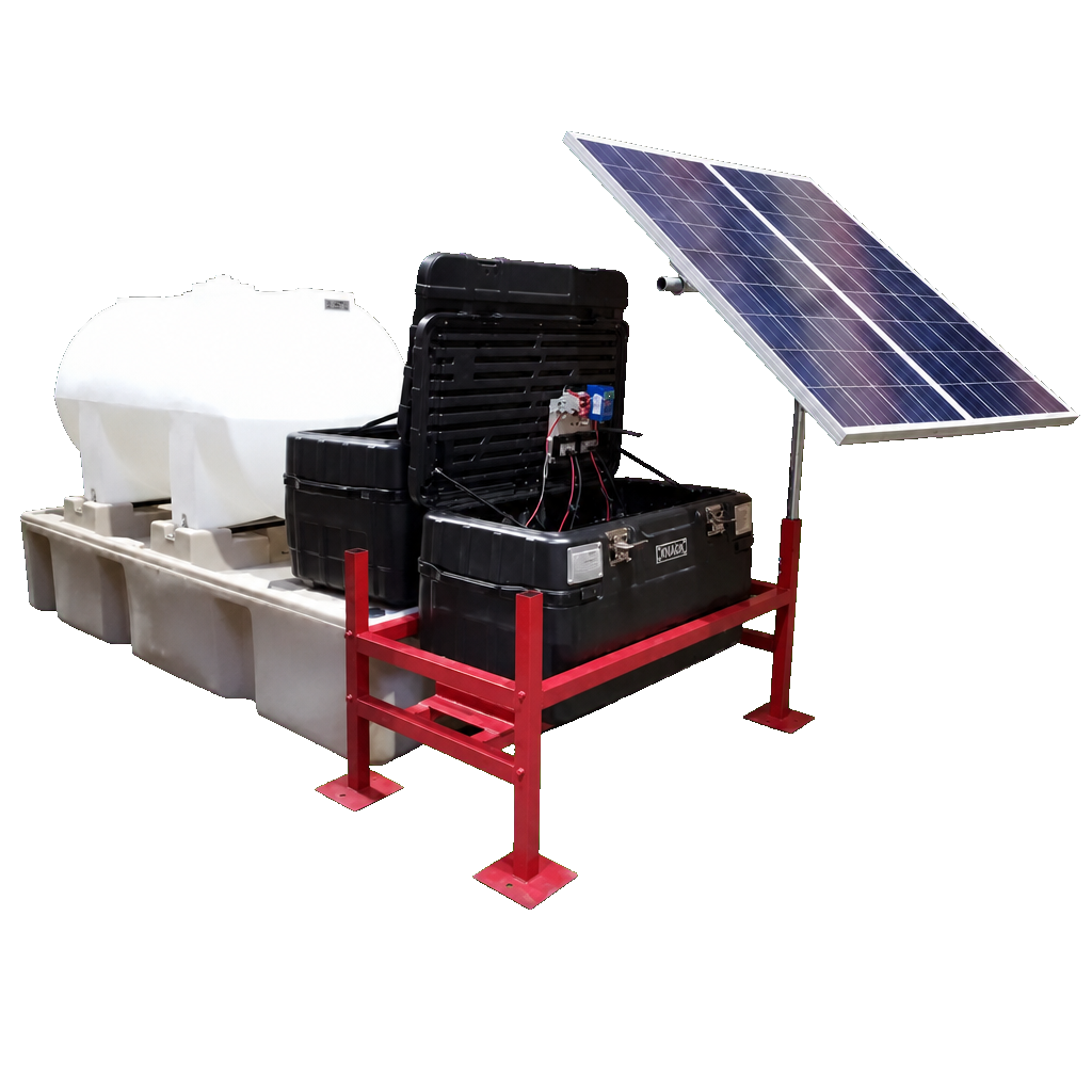 Summit 9000 Series chemical injection system with solar panel
