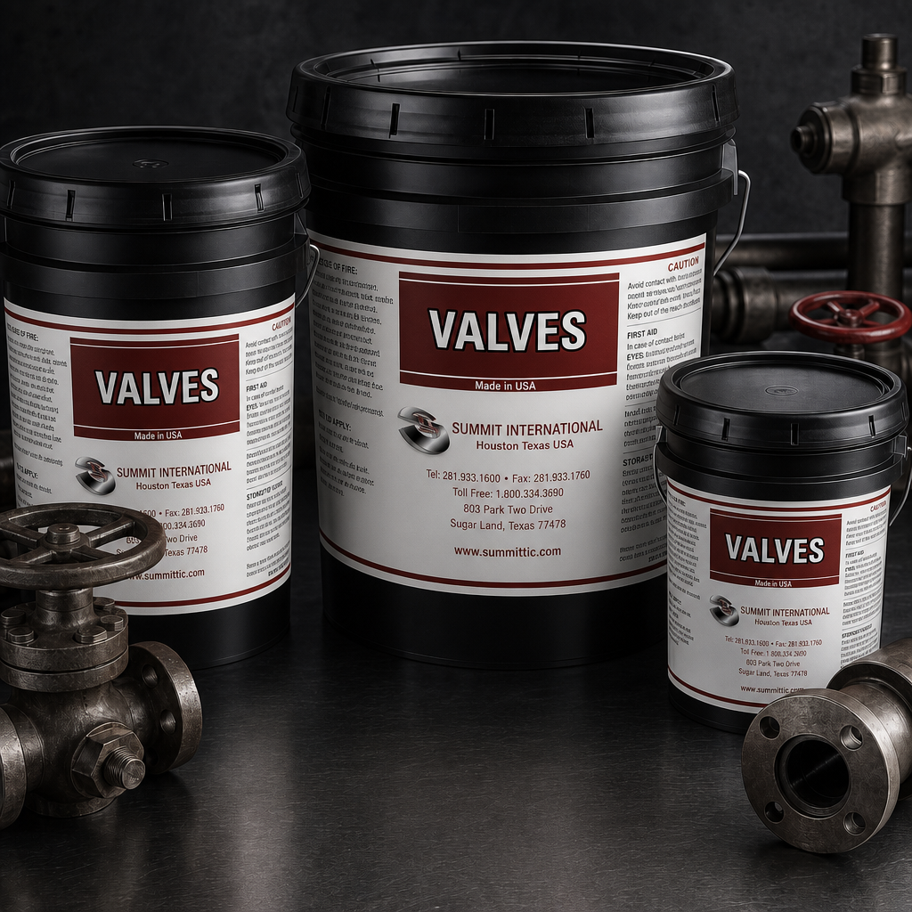 Summit Lubricants & Sealants — Valves